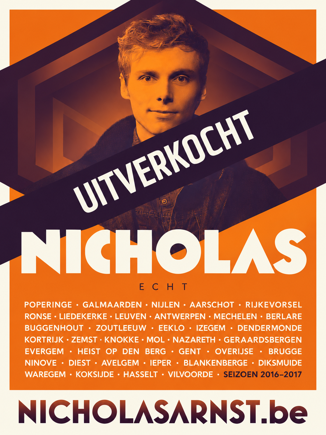 Echt tourposter, seizoen 2016–2017
